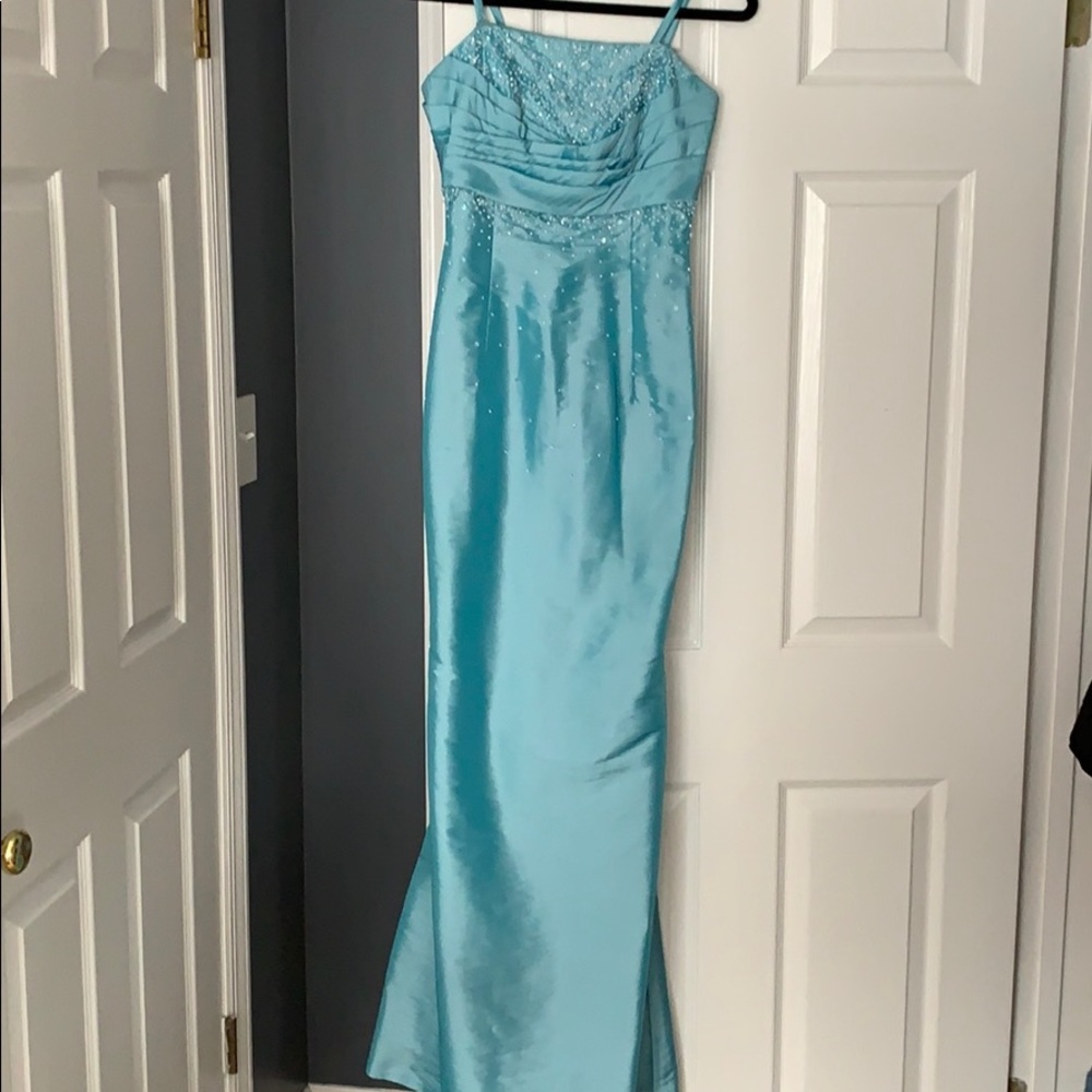 Blue prom dress